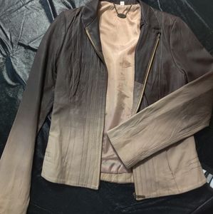 Ombre beautiful leather jacket! NEW!